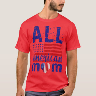 Camiseta Todos os óculos de sol da bandeira MOM americana, 