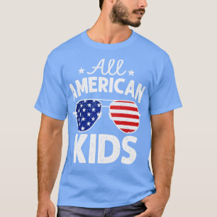 Camiseta Todos os óculos solares americanos 4 de julho