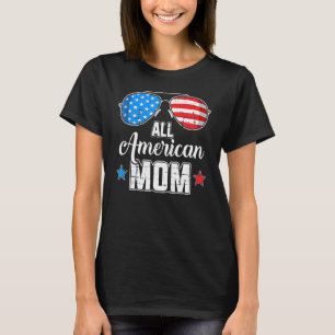 Camiseta Todos Os Óculos Solares Americanos Bandeira Americ