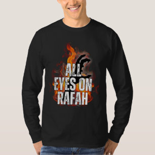Camiseta TODOS OS OLHOS NA RAFAH - Rafah Gaza Massacre na P