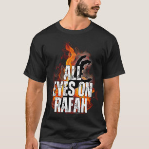 Camiseta TODOS OS OLHOS NA RAFAH - Rafah Gaza Massacre na P