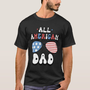 Camiseta Todos Os Pais Americanos 4 De Julho Nos Bandeiras