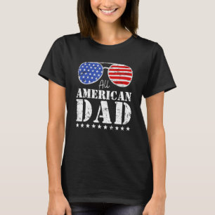 Camiseta Todos os Pais Americanos Matching Family 4 de julh