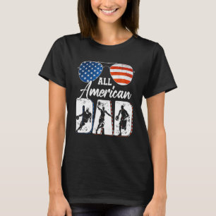 Camiseta Todos os Pais de basquetebol americanos Bandeiras 