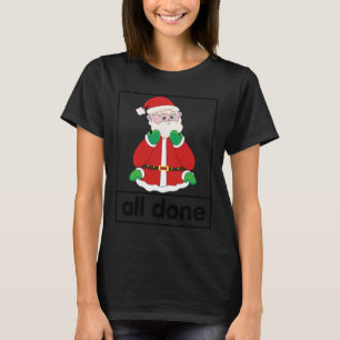 Camiseta Todos os Papais noeis Concluídos Fala de Língua de