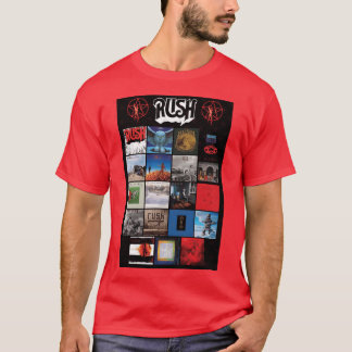 Camiseta Todos os Pôsteres de Álbum RushBand Concluído meni