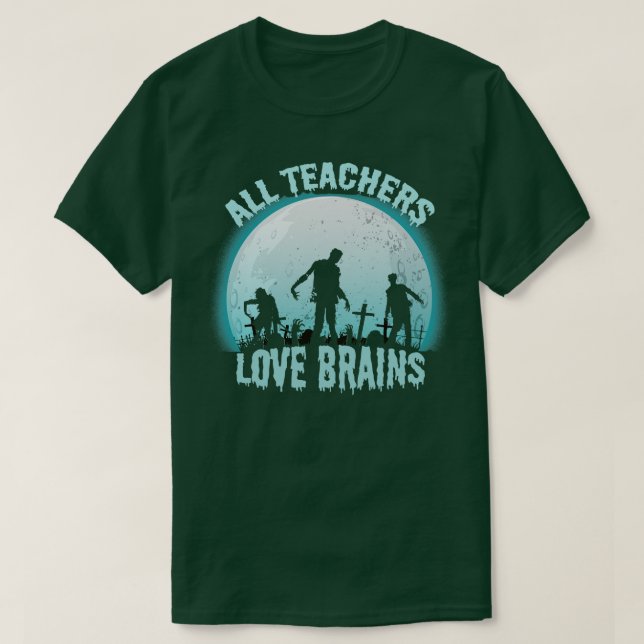 Camiseta Todos os Professores Adoram Cérebros (Frente do Design)
