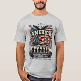 Camiseta Todos os Ramos Militares 250º Aniversário American