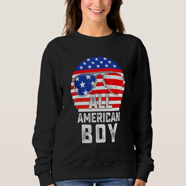 Camiseta Todos Os Rapazes Americanos 4 De Julho Meninos Cri (Frente)