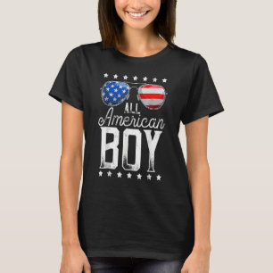 Camiseta Todos Os Rapazes Americanos 4 De Julho Meninos Ócu