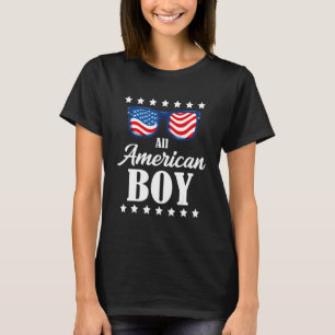 Camiseta Todos Os Rapazes Americanos 4 De Julho Meninos Ócu