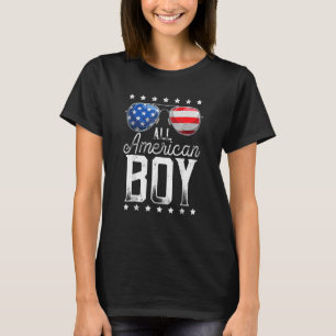 Camiseta Todos Os Rapazes Americanos 4 De Julho Meninos Ócu