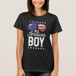 Camiseta Todos Os Rapazes Americanos 4 De Julho Meninos Ócu
