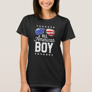 Camiseta Todos Os Rapazes Americanos 4 De Julho Meninos Ócu