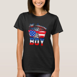 Camiseta Todos Os Rapazes Americanos 4 De Julho Meninos Ócu