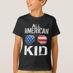 Camiseta Todos Os Rapazes Americanos 4 De Julho Meninos Pat