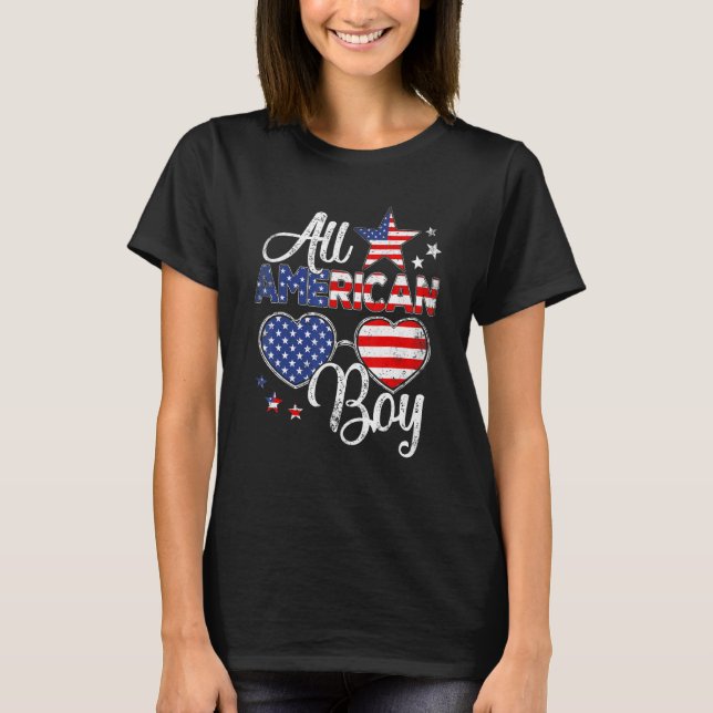 Camiseta Todos Os Rapazes Americanos 4 De Julho Rapazes Da  (Frente)