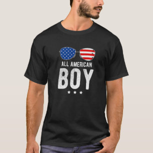 Camiseta Todos Os Rapazes Americanos Com Óculos De Sol E Ba