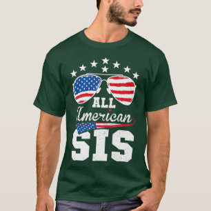 Camiseta Todos os Sis Americanos 4 de julho Matando Família