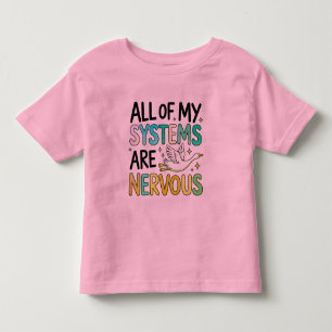Camiseta Todos os Sistemas Pássaro Engraçado Nervoso