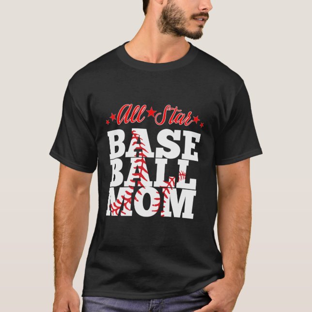 Camiseta Todos os Star Baseball Mãe (Frente)