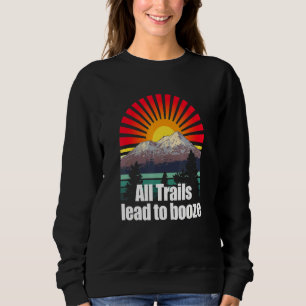 Camiseta Todos Os Trilhos Levam A Um Acampamento Alcoólico 