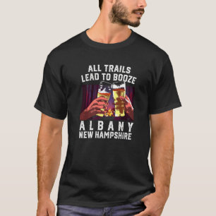 Camiseta Todos Os Trilhos Levam A Um Acampamento De Albinos