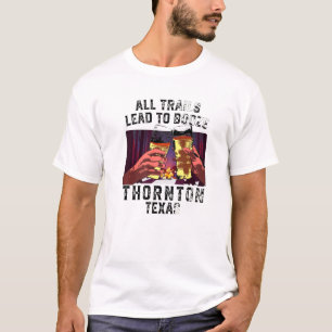 Camiseta Todos Os Trilhos Levam A Um Acampamento De Thornto