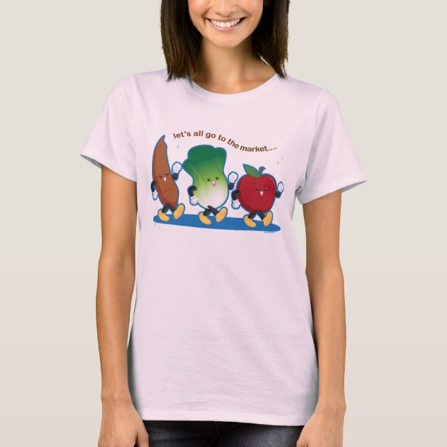 Camiseta Todos os vamos vão para o mercado (Frente)