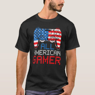 Camiseta Todos Os Videos games Americanos Do 4º De Julho Me
