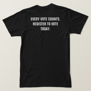Camiseta Todos os votos Registram-se para votar