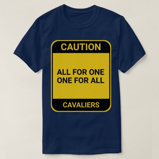CAMISETA TODOS PARA UM UM PARA TODOS (Frente do Design)