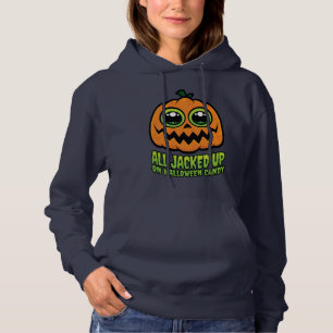 Camiseta Todos Parados no Halloween Candy Engraçado Pumpkin