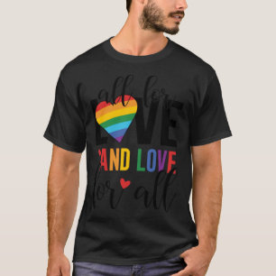 Camiseta Todos por amor e amor para todos os Orgulho gay do