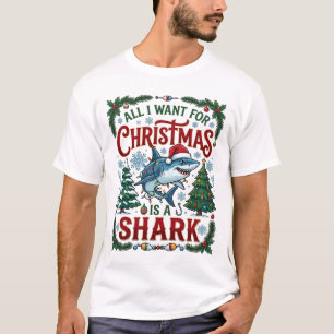 Camiseta Todos Querem Árvores de Pinheiro de Natal do Tubar