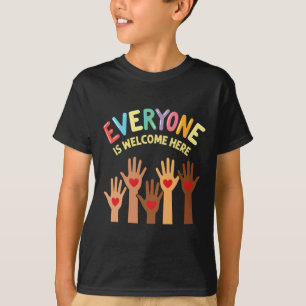 Camiseta Todos São Bem-Vidos Aqui, Apoio E Solidariedade