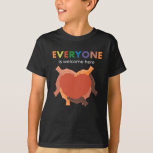 Camiseta Todos São Bem-Vindo Aqui Inclusão Da Diversidade I