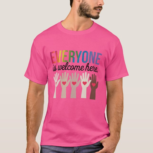Camiseta Todos são bem-vindos aqui (Frente)