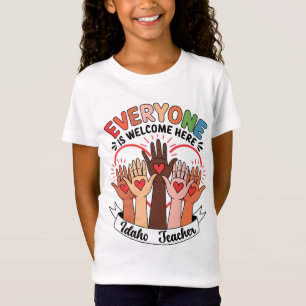 Camiseta Todos São Bem-Vindos Aqui Professor De Idaho 37