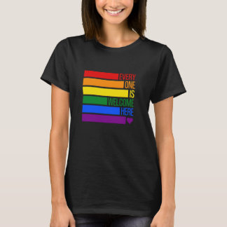 Camiseta Todos São Bem-Vindos Aqui Professor de Idaho engra