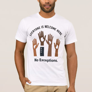 Camiseta Todos São Bem-Vindos Aqui Sem Exceções