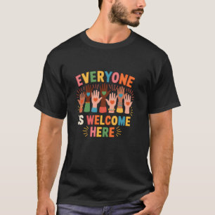 Camiseta Todos São Bem-Vindos Aqui Suporte para Professores