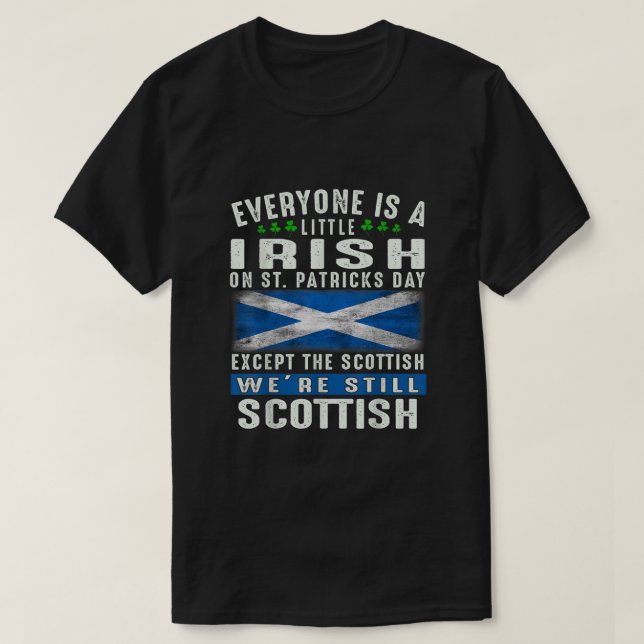 Camiseta Todos São Irlandeses De Dia de São Patrício, Excet (Frente do Design)