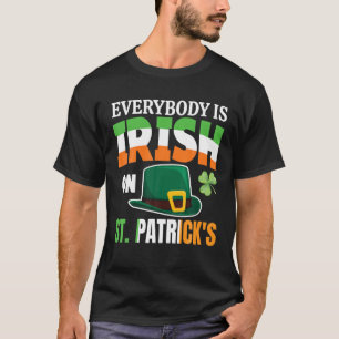 Camiseta Todos são irlandeses nas Ruas. Homens do Dia de Pa