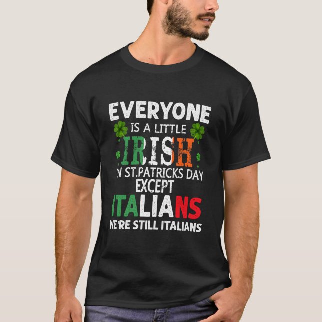 Camiseta Todos São Um Pouco Irlandeses No Dia De São Patríc (Frente)