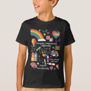 Camiseta Todos se Comunicam de Maneira Diferente Conscienti