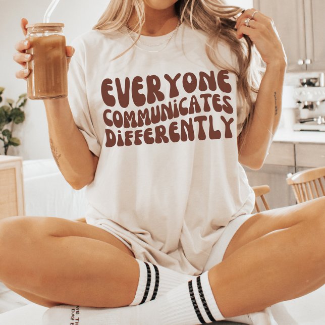 Camiseta Todos se comunicam Diferentemente | Autismo | SPED (Criador carregado)