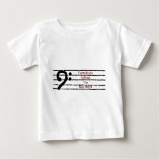 Camiseta Todos segue o baixista