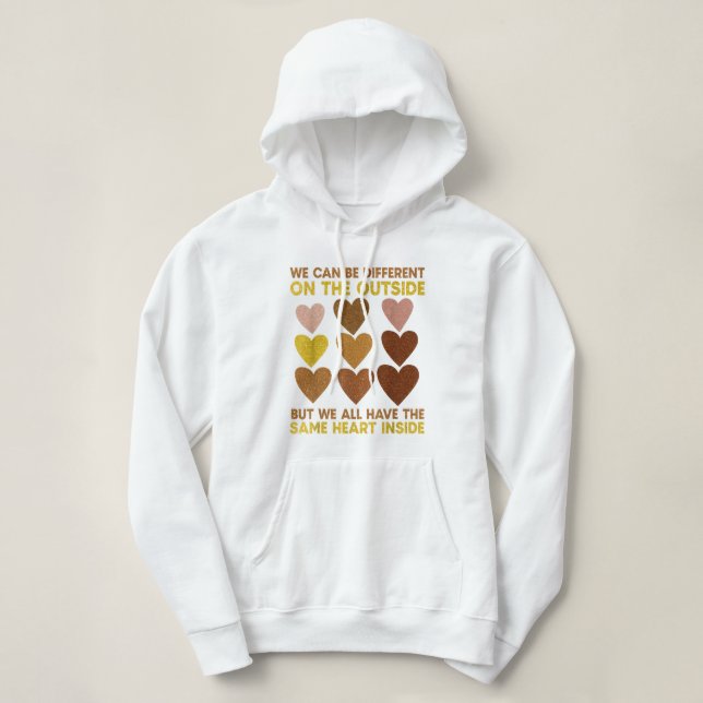 Camiseta Todos temos o mesmo coração (Frente do Design)