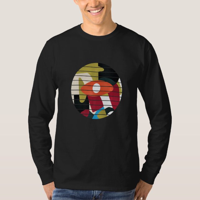 Camiseta Todos vendo Abstrato colorido (Frente)